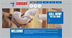 Desktop Screenshot of crosbyplumbingkc.com